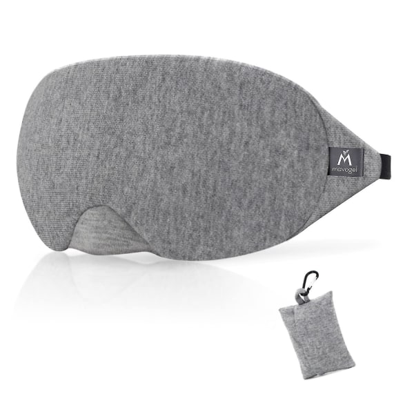 Bomullssömnmask - Uppdaterad design Ljusblockerande ögonmask Mjuka och bekväma sömnglasögon för män kvinnor