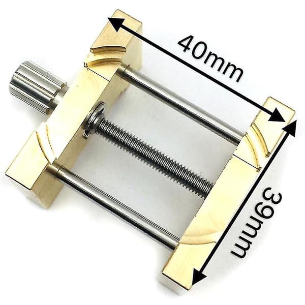 2 stk Messing Urverkholder Fast Base Multifunksjon For Urmaker Urklemme Ur Reparasjon