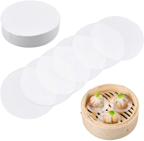 Burger Discs, 500 Stykker, Runde, 12cm, Non-stick Bagepapir til Burgerpresse og Past