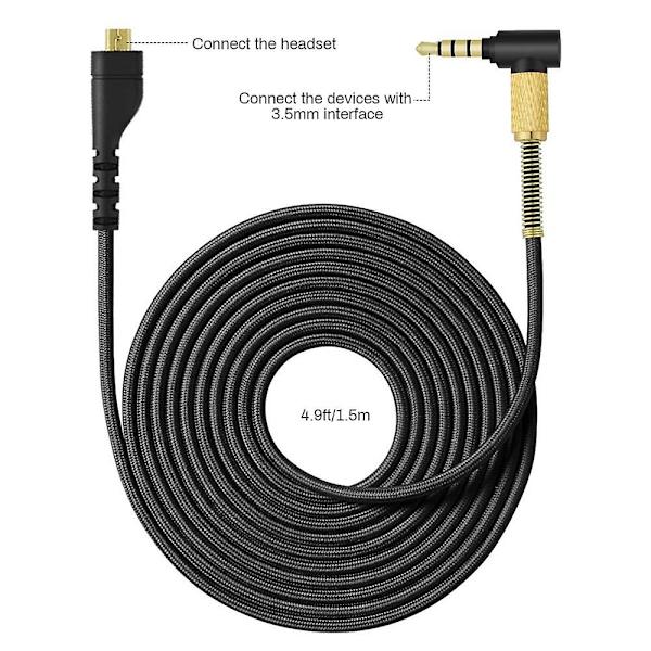 Reserve Audio Headset-ledning For Steelseries Arctis 7 5 3 Pro Trådløse Spillhodetelefoner 1,5m