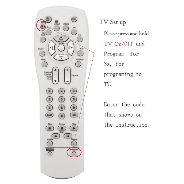Ersättningsfjärrkontroll för 321 Series I Audio/Video Av-mottagare [fungerar endast med Series I Of 321]