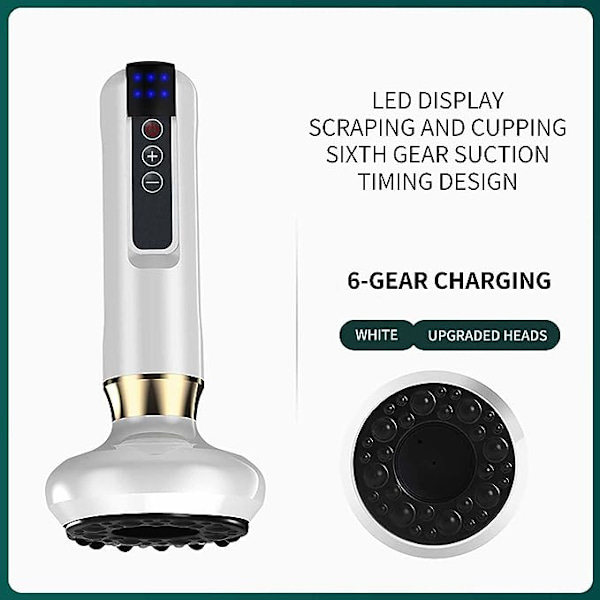 Avfuktning Kopping Intelligent Negativt Tryck Elektrisk Kopping Massage Instrument Avfuktning Skrapning Instrument Vibrationsborste Skönhet