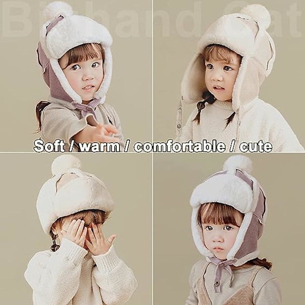 Baby Boy Ushanka ørevarmere vintersoldat hue unisex børne catcher hue, X-Small-Large