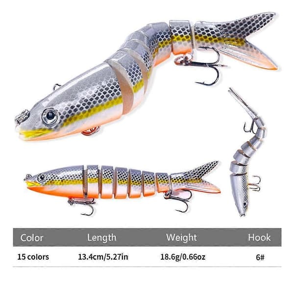 1PC Fiskedrag Swimbait Drag Livfull Design U1L9 E 1pcs