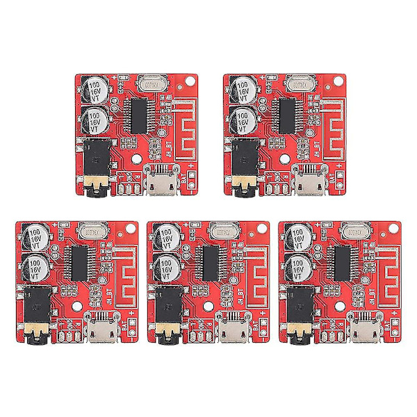 5 st Diy Bluetooth 5.0 mottagarkort förlustfri avkodarkort trådlös stereomusikmodul, högtalare A