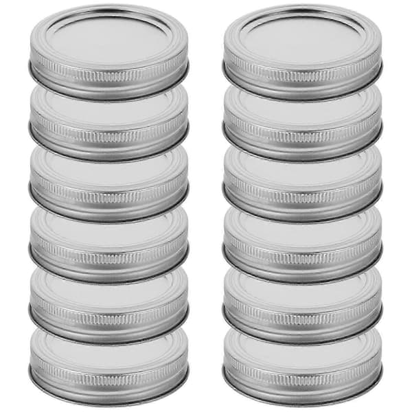 12 uppsättningar med breda murarburklock och ringar, ett bandset för murarburkar Silver 8.9X8.9cm