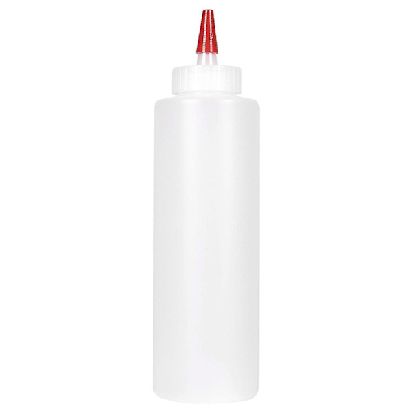 6 st klämflaskor för såser - 473 ml - Behållare för ketchup, grill, s