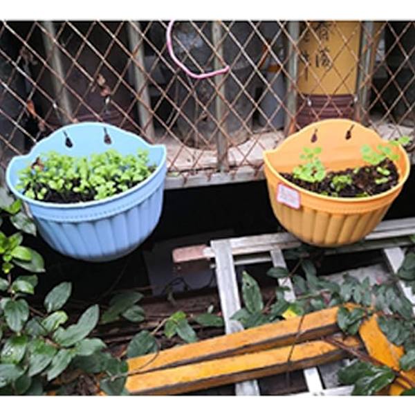 Vægmonterede planteophæng Planteholdere Hængende potter til planter Hjem Have Veranda Balkon Køkken Vægdekoration Resin Beholder Havearbejde Indendørs eller udendørs