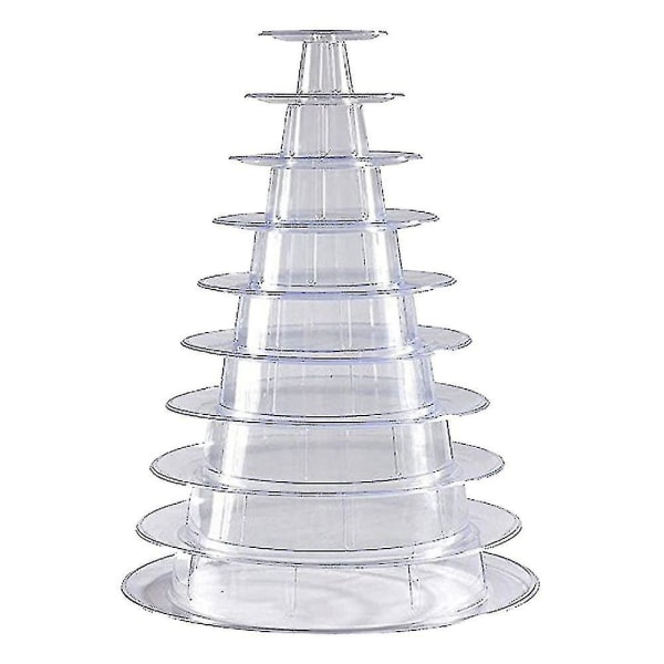 10-etagers cupcake-holder stand-tårn, til bryllup fødselsdagsfestindretning - -liuyue