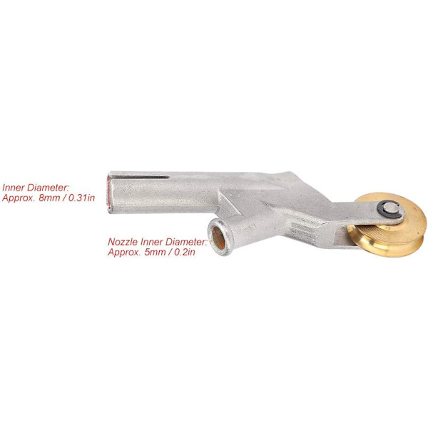 Varmeluft Svejsningspistol Svejsning Dyse med Ruller, 304 Rustfrit Stål Legering Hurtig Svejsning Dyser Udskiftning Varmepistol Spidser Velegnet til 3mm/4mm/5mm Svejsning