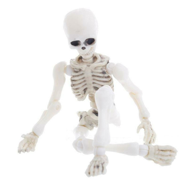 Halloween liikkuva luuranko ihmismalli kallo täysi minihahmo lelu