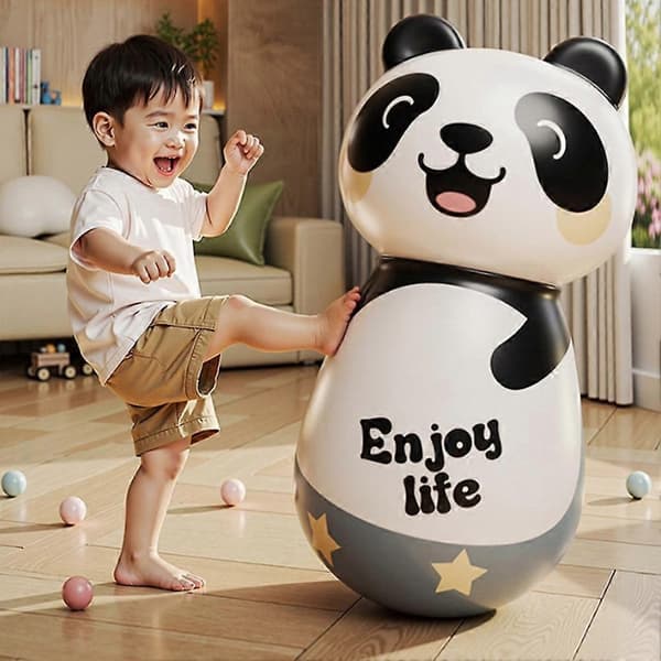 Boksesekk for barn 65 cm oppblåsbar dinosaur-boksesekk panda