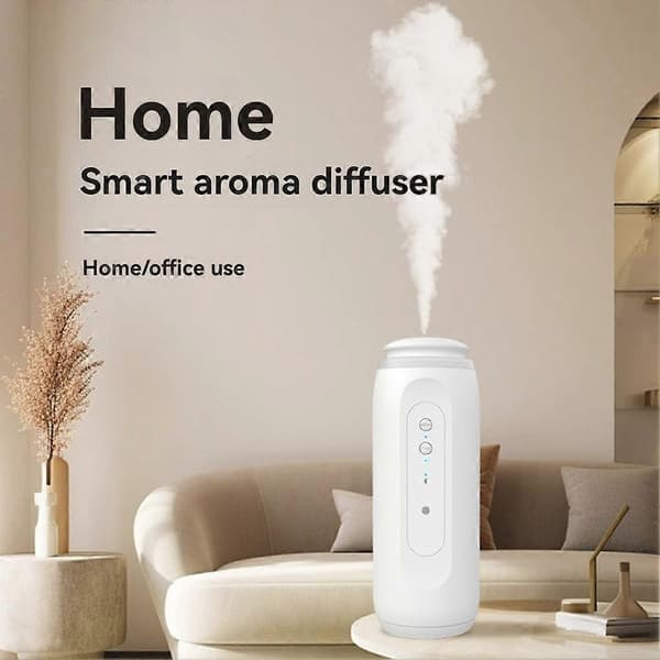 300m³ Vægstik Aroma Diffuser med Sensor Natlys Smart Bluetooth App Duft Diffuser EU Stik A Black