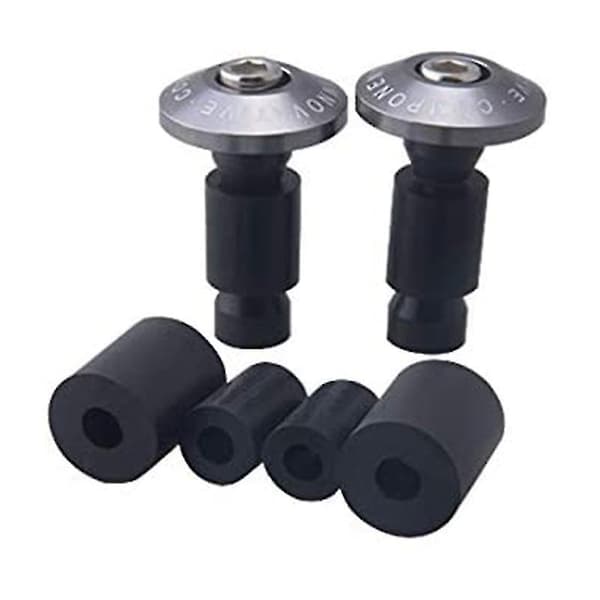 7/8 tommer styr-ende Ws styrgreb hætte anti-vibrations skyderprop til (sølv)