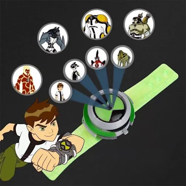 Projeksjonsklokke Alien Force Omnitrix Illumintator Leke Gave Barn