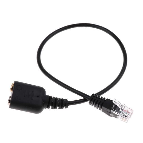 Dobbelt 3,5 mm Jack-stik til RJ9 telefonstik adapterkabel headset-lyd
