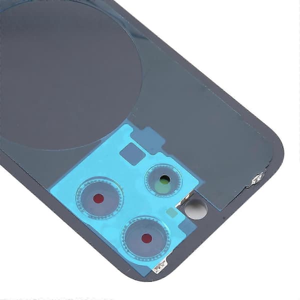 Original glasbatteribagcover til 16 Pro Silver