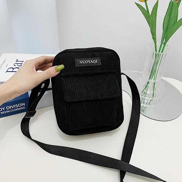 Flickor Crossbody Väskor Dam Canvas Plånböcker för Tonårsflickor Lätta Mini Plånböcker Söta Plånböcker Björntelefon
