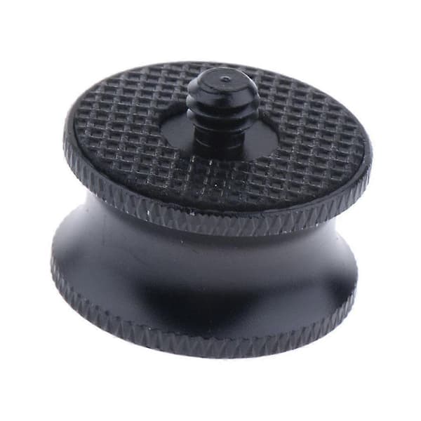 2x1/4\" han til 3/8\" hun adapterkonverter til stativ monopod kamera sort