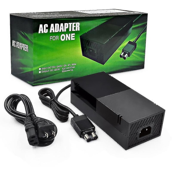 Strømforsyning for Xbox One - Erstatningsstrømforsyningsadapter 100-240v Spenningskabel