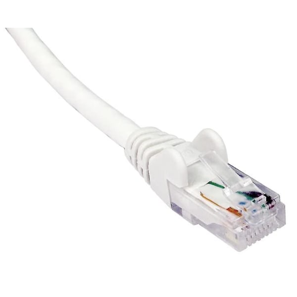 15 m vit Cat6 nätverkskabel (100 % koppartråd) - Rj45 - Ethernet - Patch - Lan - 10/100/1000 - Gigabit