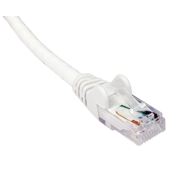15m hvit Cat6 nettverkskabel (100 % kobbertråd) - Rj45 - Ethernet - Patch - Lan - 10/100/1000 - Gigabit