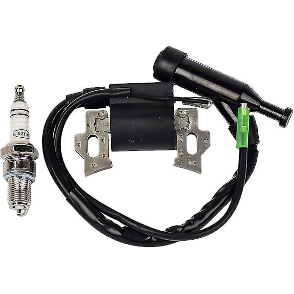 Tændspole med tændrør kompatibel med Honda Gx110 Gx120 Gx140 Gx160 Gx200 5.5hk 6.5hk motor generator plæneklipper motor