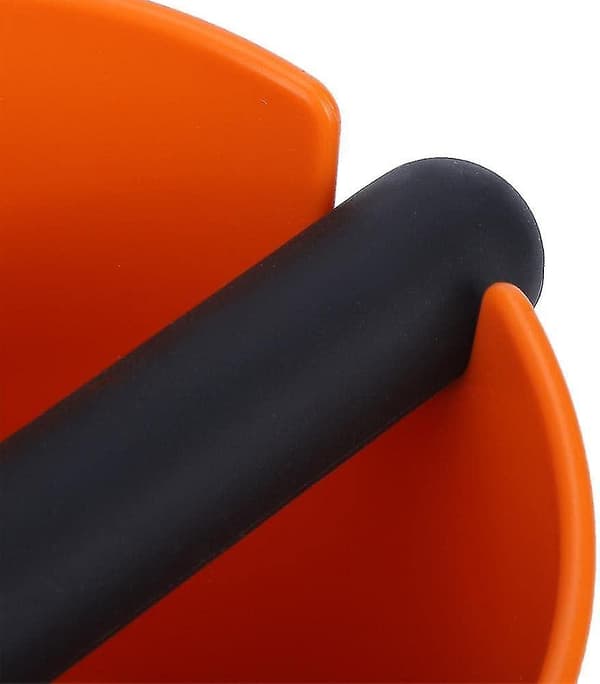 Kaffe Knock Box Espresso Grounds Bin Kaffe Sage Knock Box Kaffe Grounds Behållare Grind Bin Knock Out Box -d orange