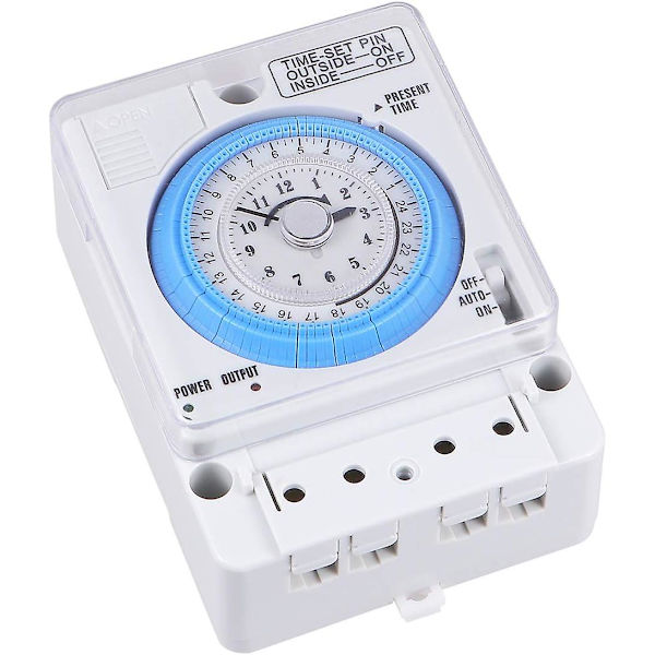 Mekanisk Timer, 12vac/dc Tidskontrol Switch Bærbar Køkken Timer Præcis Timer Tidskontrol Switch Til Udendørs