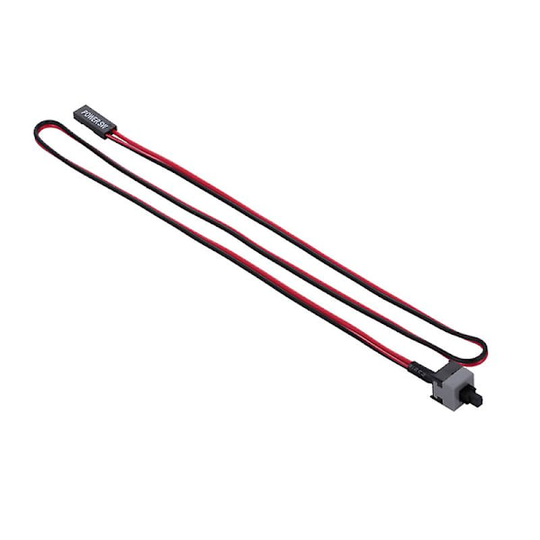 PC-strømkabel 48 cm 2-polet SW-kabel Til/Fra/Nulstil Trykknapp ATX Desktop-datamaskin Kabinett Hovedkort Bryterkabel