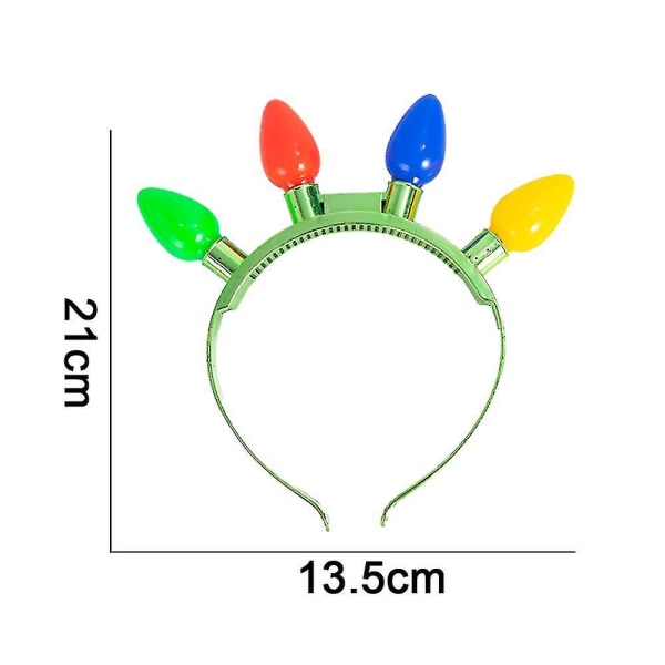 3-pakks Julelys Blinkende Lyspære Hodebånd Juletilbehør Festgaver