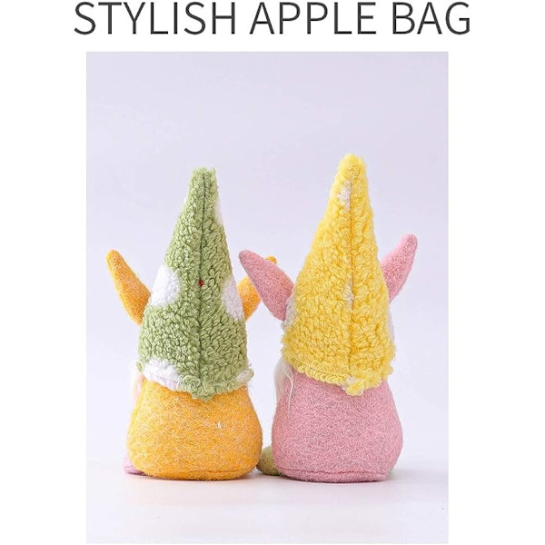 Påskkanin-tomtar, örontomtar, irländska leprechauns, svenska tomtar, nordiska älvor, figuriner, vårdekorationer för hemmet, 3-pack
