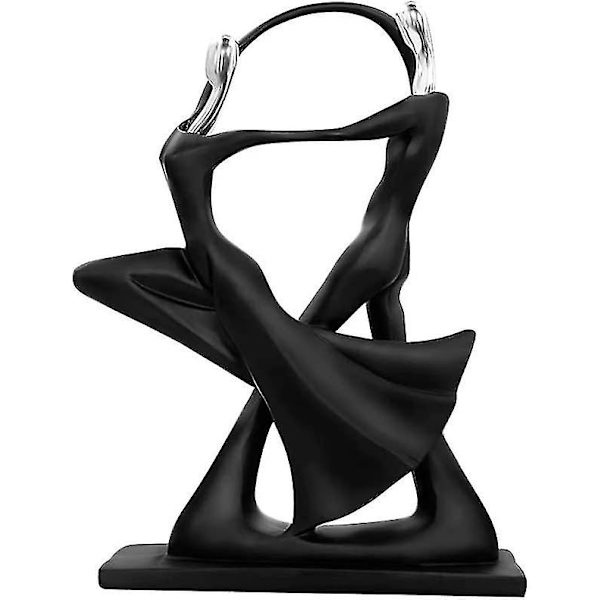 Dansende statue dansende par statue - hjemmekontor art deco, gave til kæreste kone par jubilæum fødselsdag bryllup, harpiks s