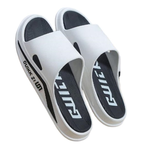 Herrsommartofflor Strandsandaler Mjuka Sulor Utomhus Inomhustofflor white 42-43