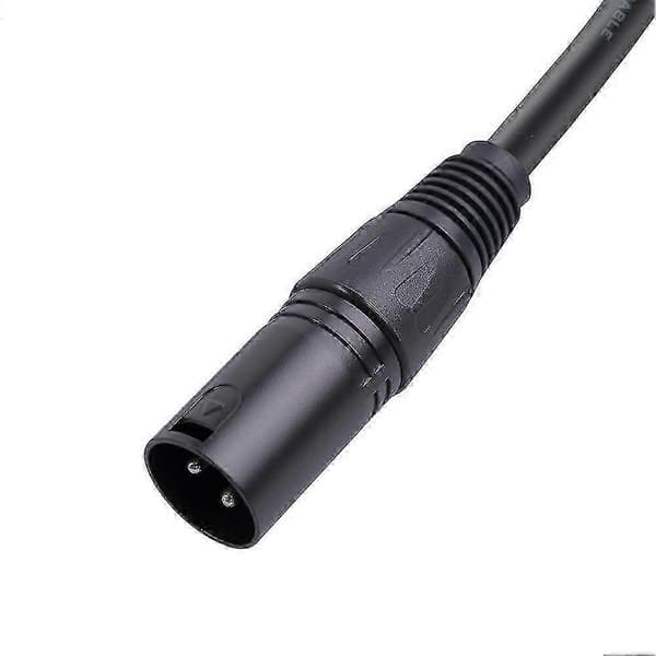 Vinkel XLR-kabel til lydsystemer - Han til Hun 3-Pin 90 Grader
