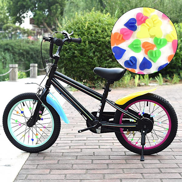 6 påsar Barncykel Färgglada Klicker Cykel Ekrar Dekoration DIY Barncykel
