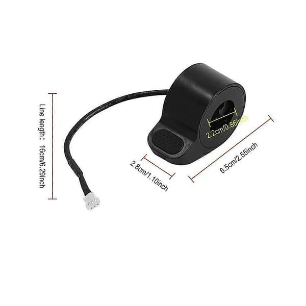 Løbehjul dele Accelerator Gas til I9 Pro Elektrisk Løbehjul Erstatningstilbehør Black