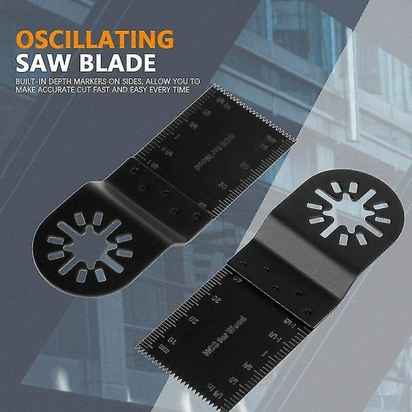 Oscillerande sågblad, multiverktygsblad, 34 mm, oscillerande blad för skärreparation, snabbutlösningssågblad för multi