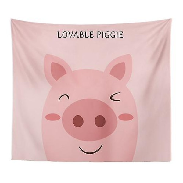 Piggy Print Gobeliner til Dekoration 200*150cm