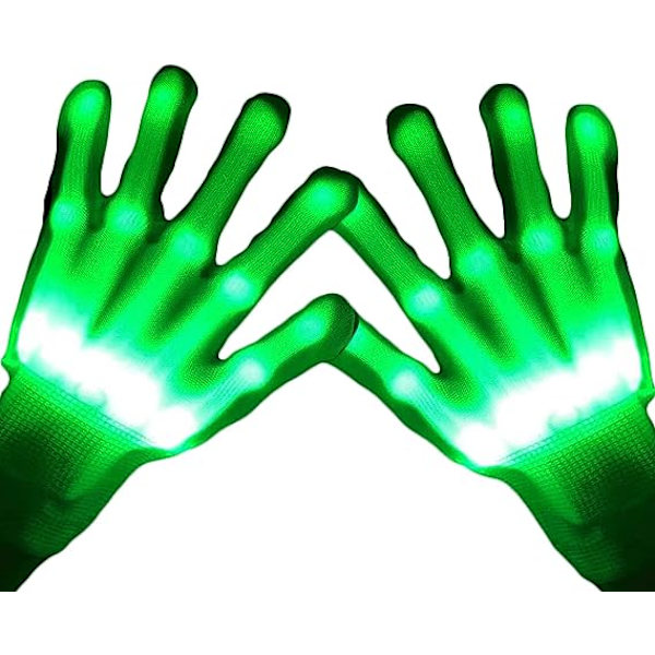 LED-hansker, lys opp hansker fingerlys fargerike blinkende LED-hansker barn kule leker til jul Halloween Clubbing Party