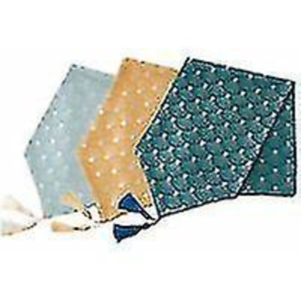 Kotia sisustuksen koriste-esineet Jacquard Open Screen Graphic pöytäjuoksija Peacock Satin Tassel (32*180cm, Light
