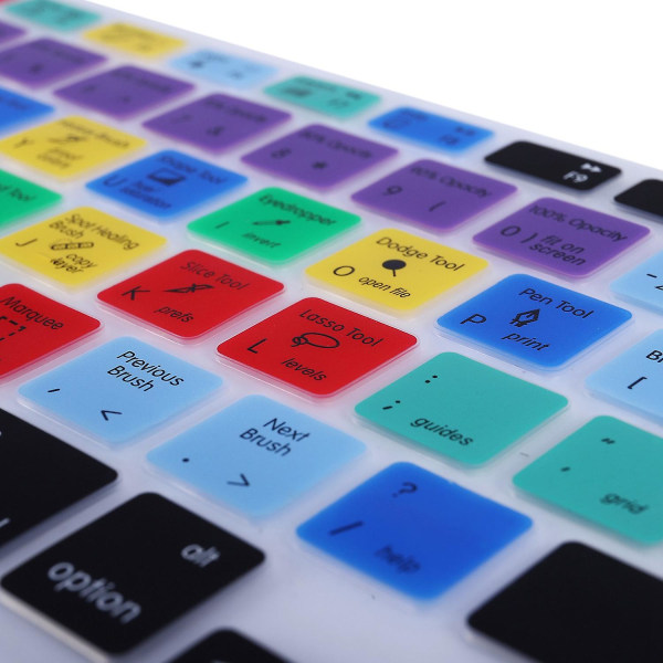 For Photoshop tastatursnarvei Design Funksjonelt silikondeksel for Pro 13 15 17 Protector Sticker
