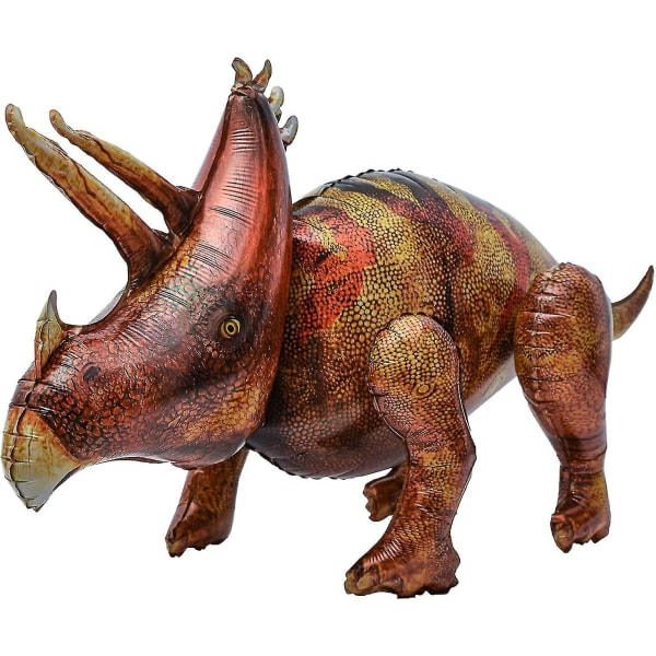 46" Triceratops Dinosaur Oppblåsbar Ballong Dinosaur Bursdagsfestutstyr Dekorasjoner Kjempedinoer