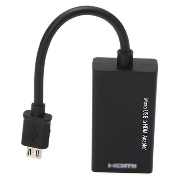 MHL Micro USB til HDMI 1080p HD Adapterkabel til HDTV Mobiltelefon