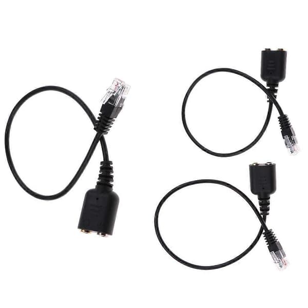 Dobbelt 3,5 mm Jack-stik til RJ9 telefonstik adapterkabel headset-lyd