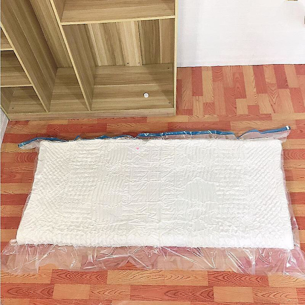 Flytbar madras vakuum opbevaringspose - Heavy Duty - Størrelse: 210x130cm - Beskytter ekstra store latex/svamp madrasser
