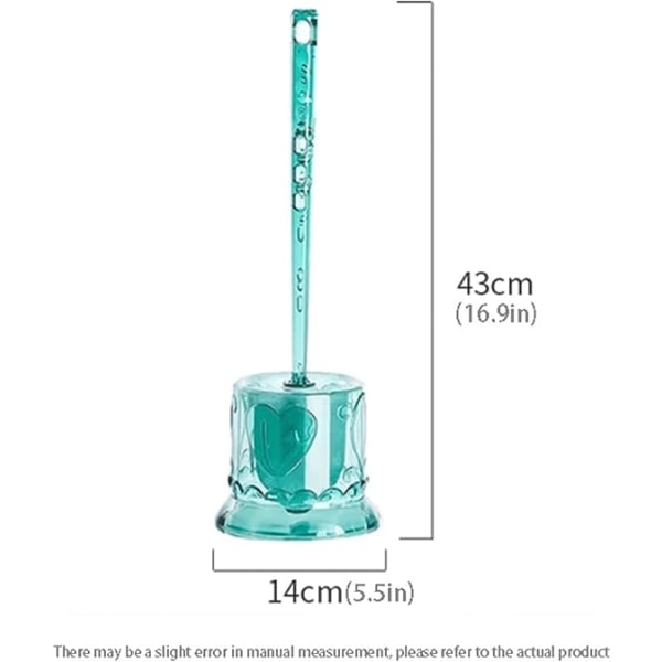 Toilet Scrub Brush Toilet Brush and Holder，Floor Standing Toilet Bowl Brush，Plastic Brush and Base Toilet Bowl Brush for Bathroom Cleaning Full Cleani