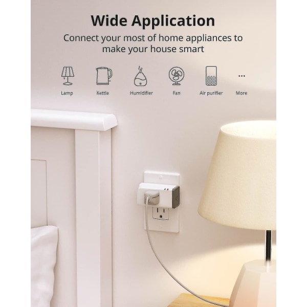 S31 Lite 15a Zigbee Smart Plugg ETL-sertifisert, fungerer med SmartThings