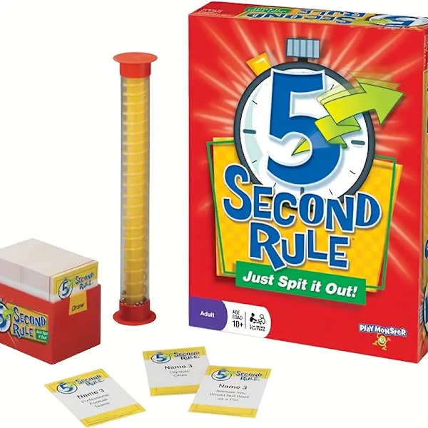 Original 5 Second Ruler och Uncensored 5 Second Ruler för vuxenpartyn, familjesammankomster, spelkvällar, julklappar, helgdagar, spelgåvor