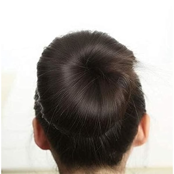 Sett med 2 Black Magic Hair Styling Styler Hot Hair Donut Bun Ring Styler Maker for Dame Dame Jenter (1 stor+1 liten)